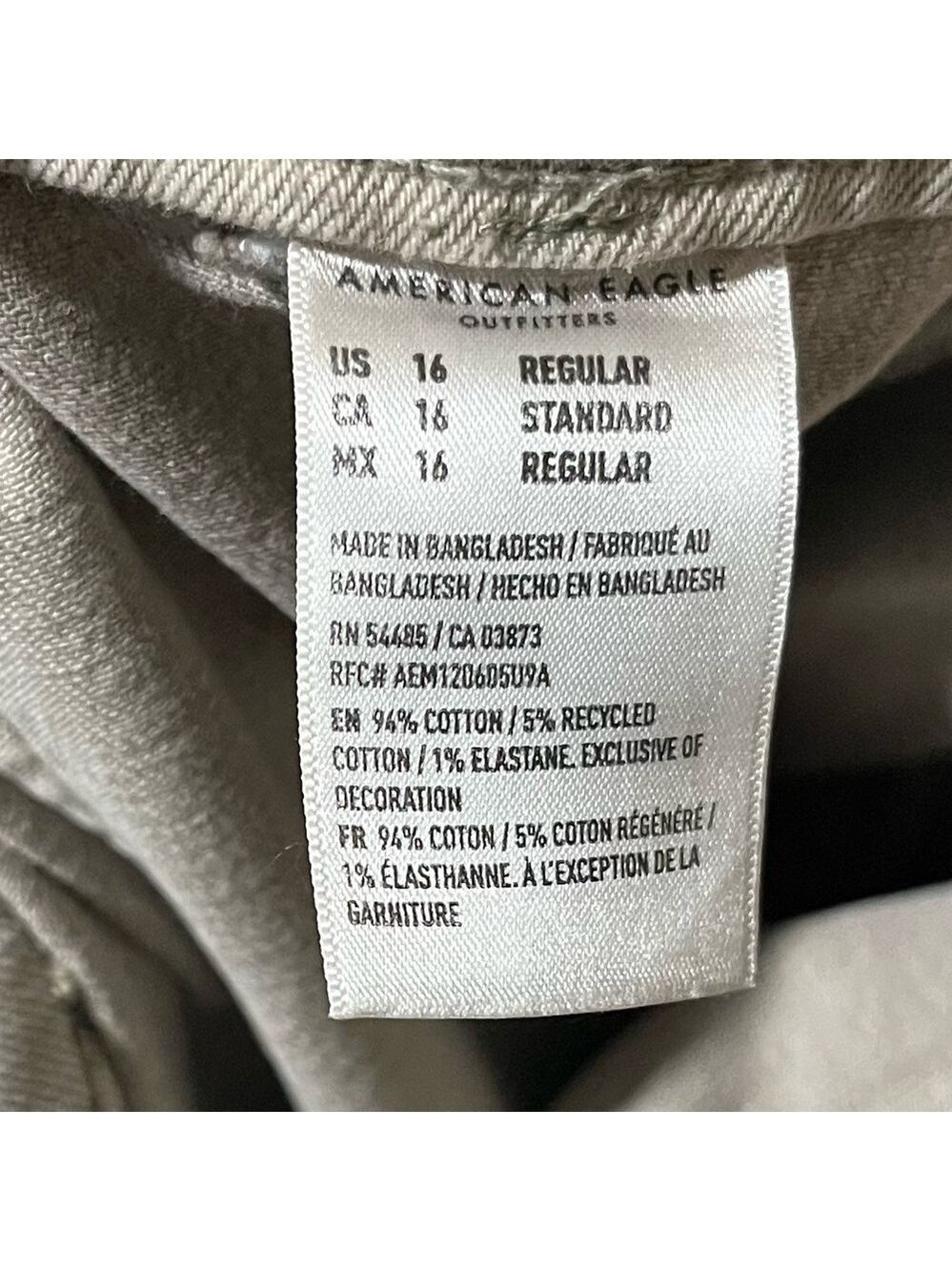 American Eagle Outfitters Wide Leg Jeans in Khaki - Picture 14 of 14